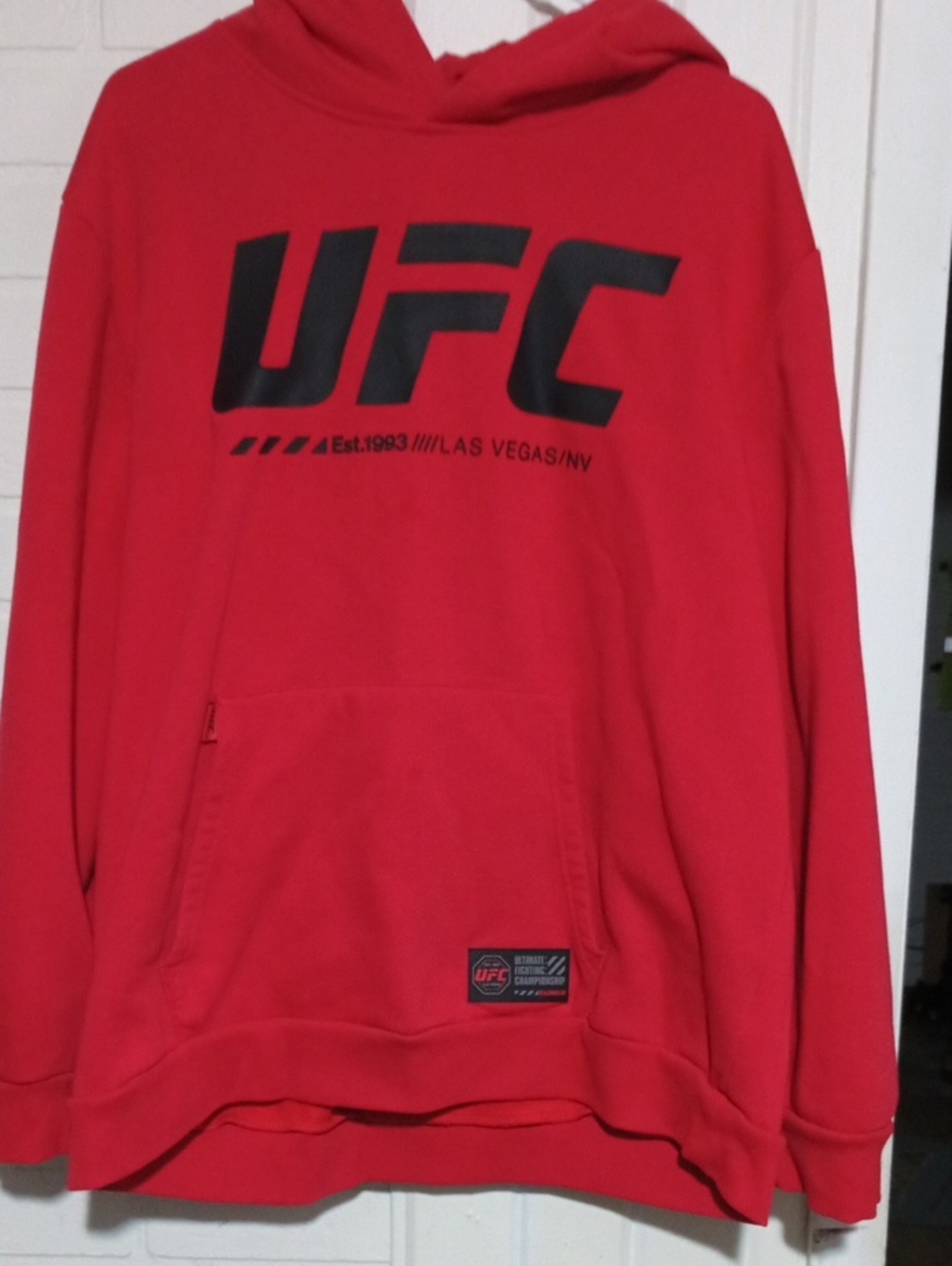 UFC Red Men's Pullover Hoodie